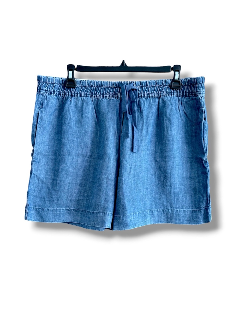 Hilary Radley Womens Denim-Look Tencel Shorts